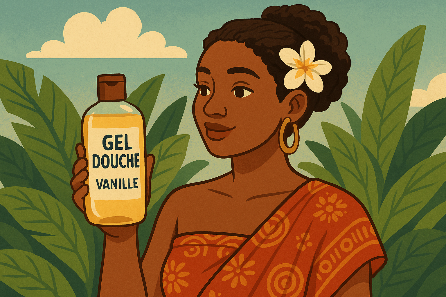 Gel douche vanille : simple et net