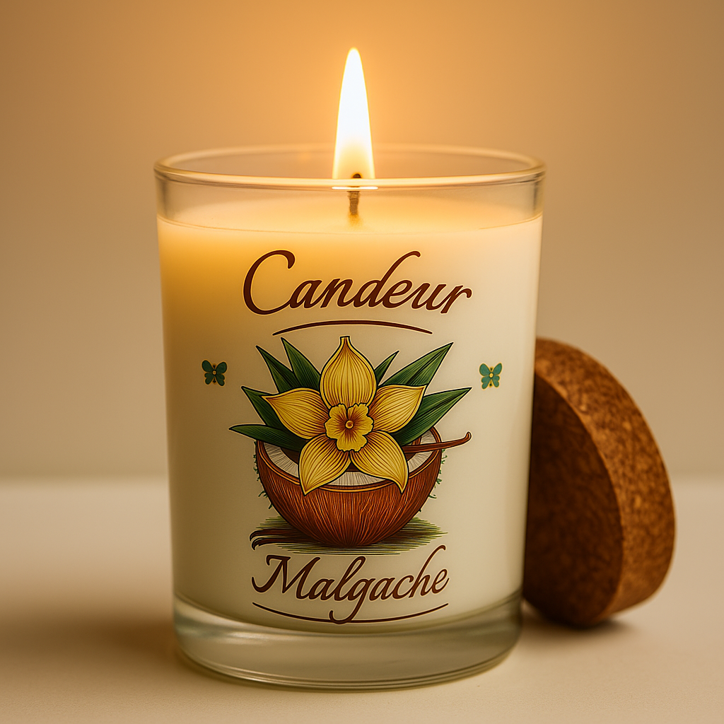 Grande bougie à la vanille