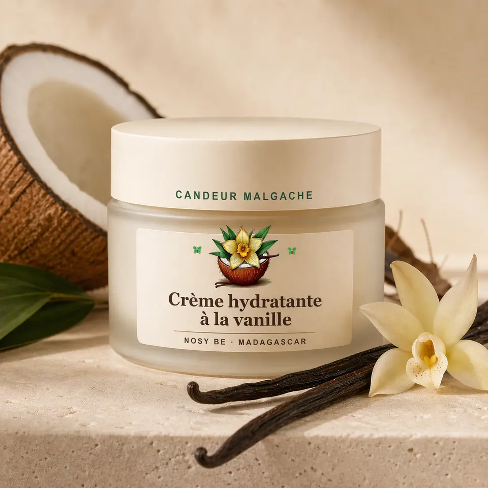 Crème hydratante à la vanille