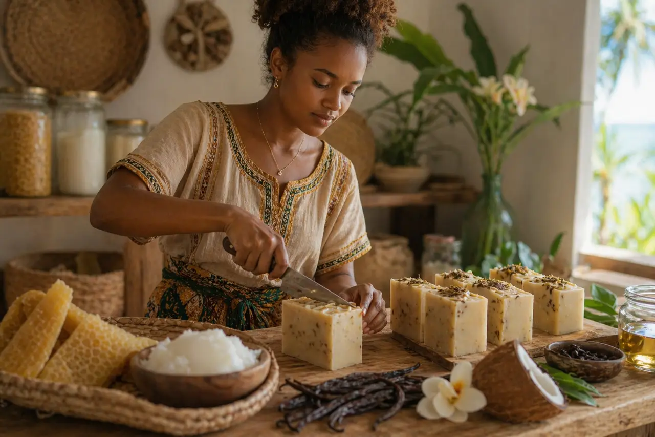 Savon artisanal à la vanille - accord juste