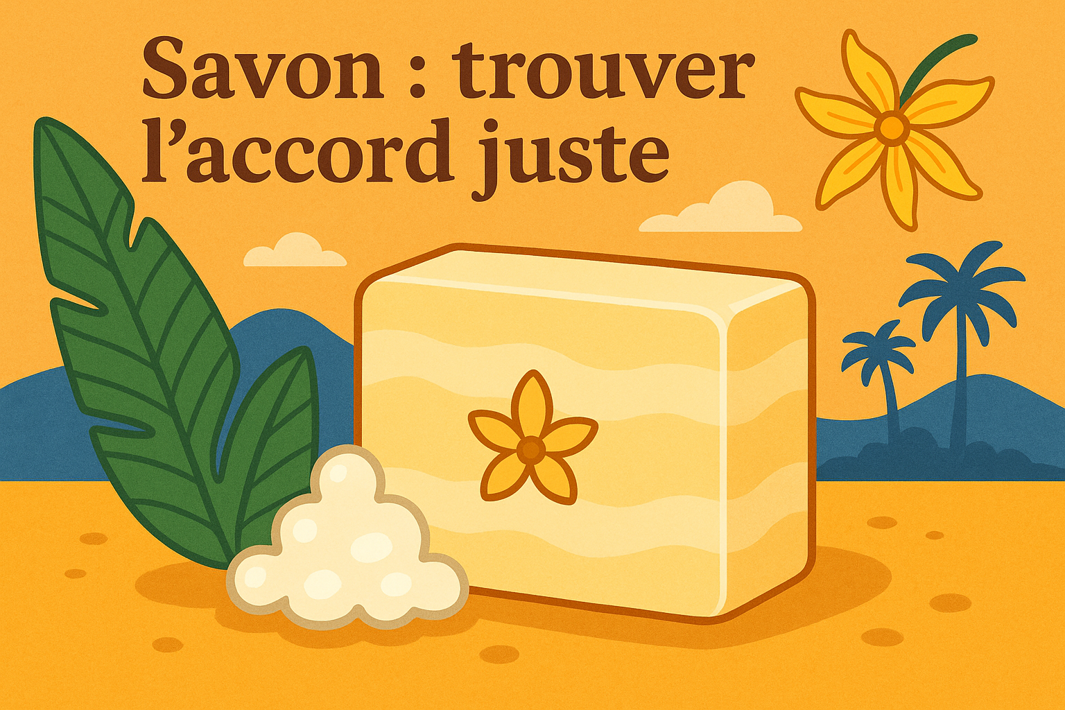 Savon artisanal à la vanille – accord juste