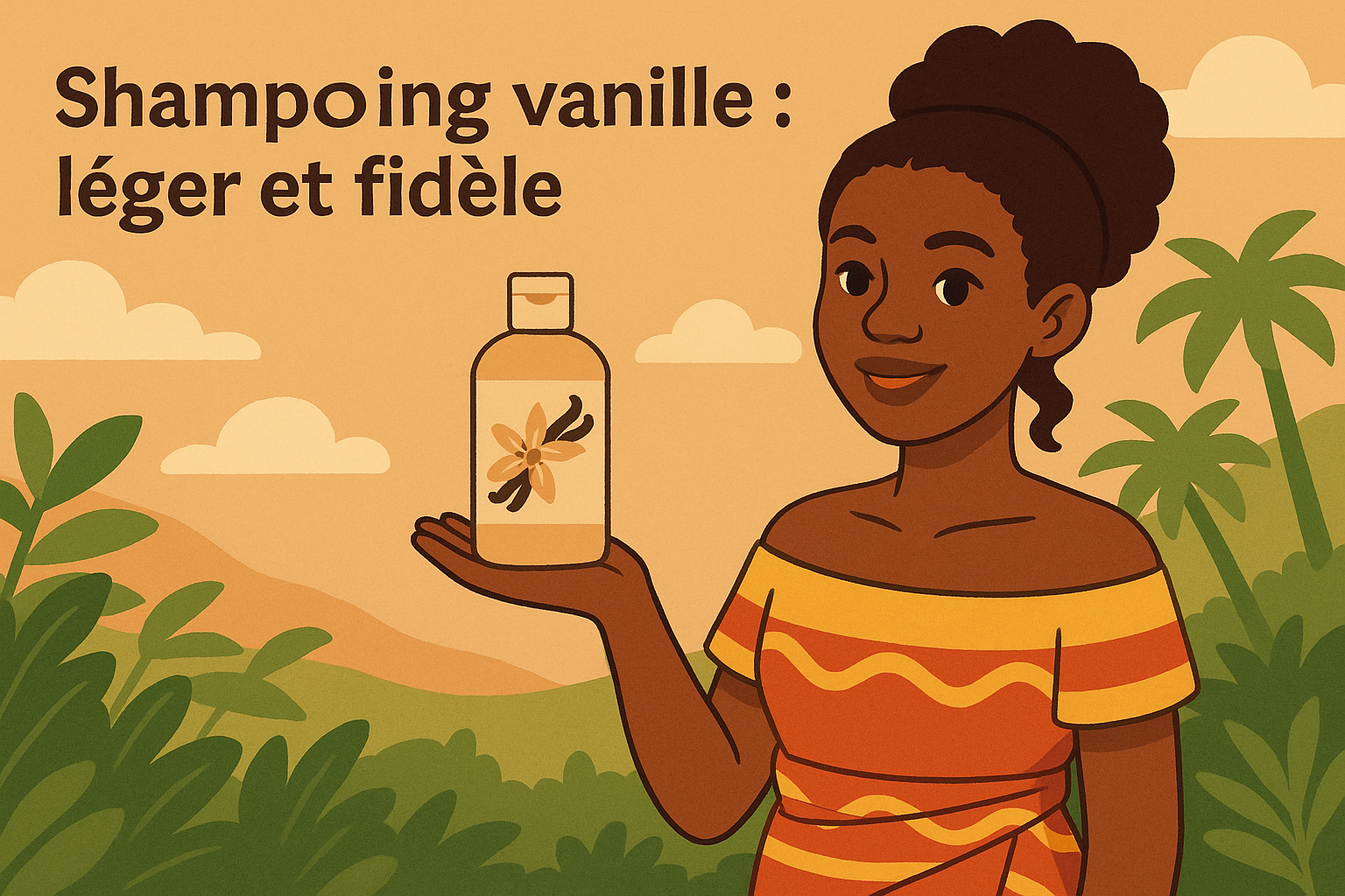 Shampoing vanille : léger et fidèle